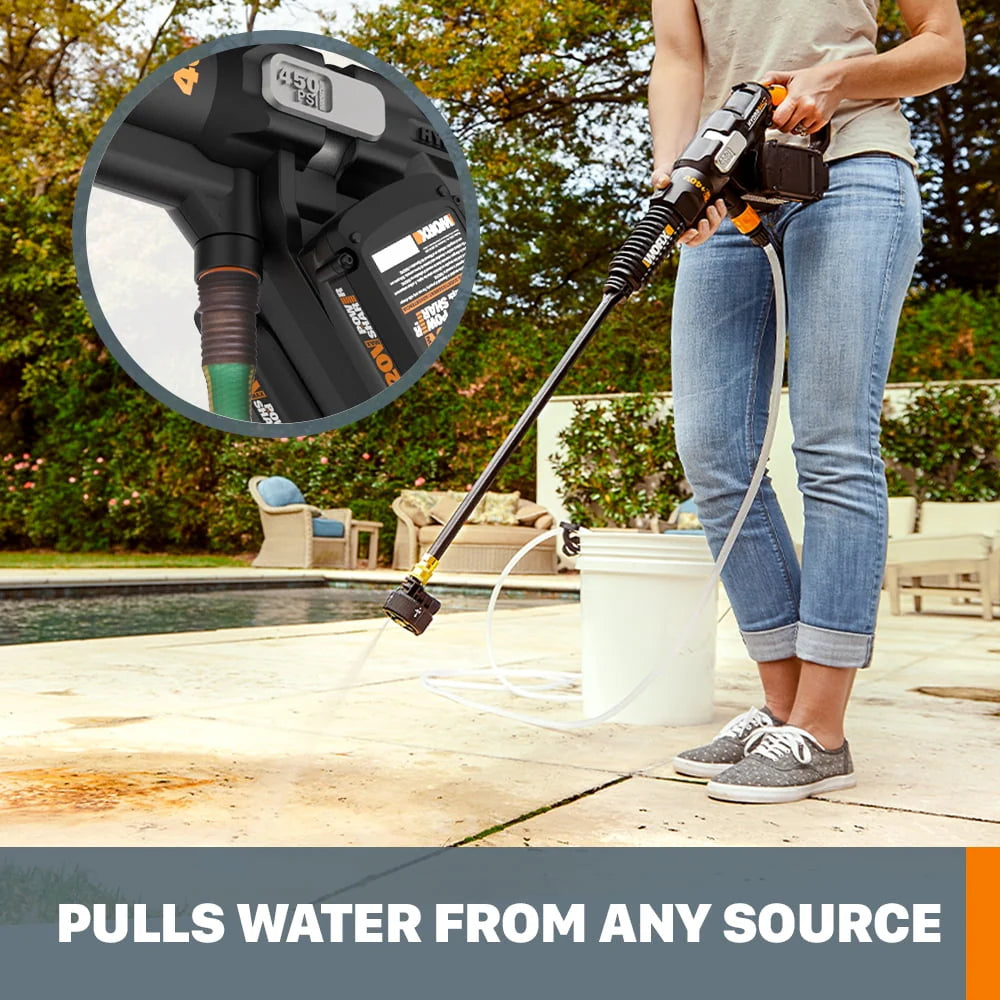 Cordless Power Washer Pressure Cleaner with Batteries W806258
