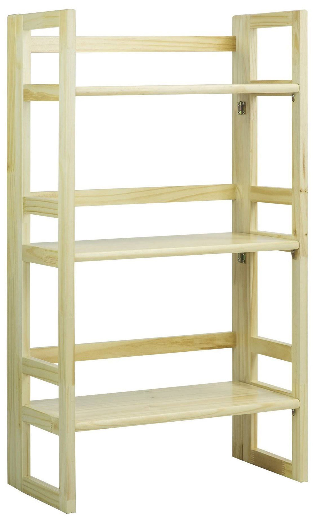 3-Shelf Folding Bookcase, Natural U133965