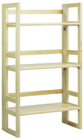 3-Shelf Folding Bookcase, Natural U133965