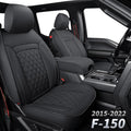 Black & Red Waterproof Faux Leather Seat Covers Full Set L9142