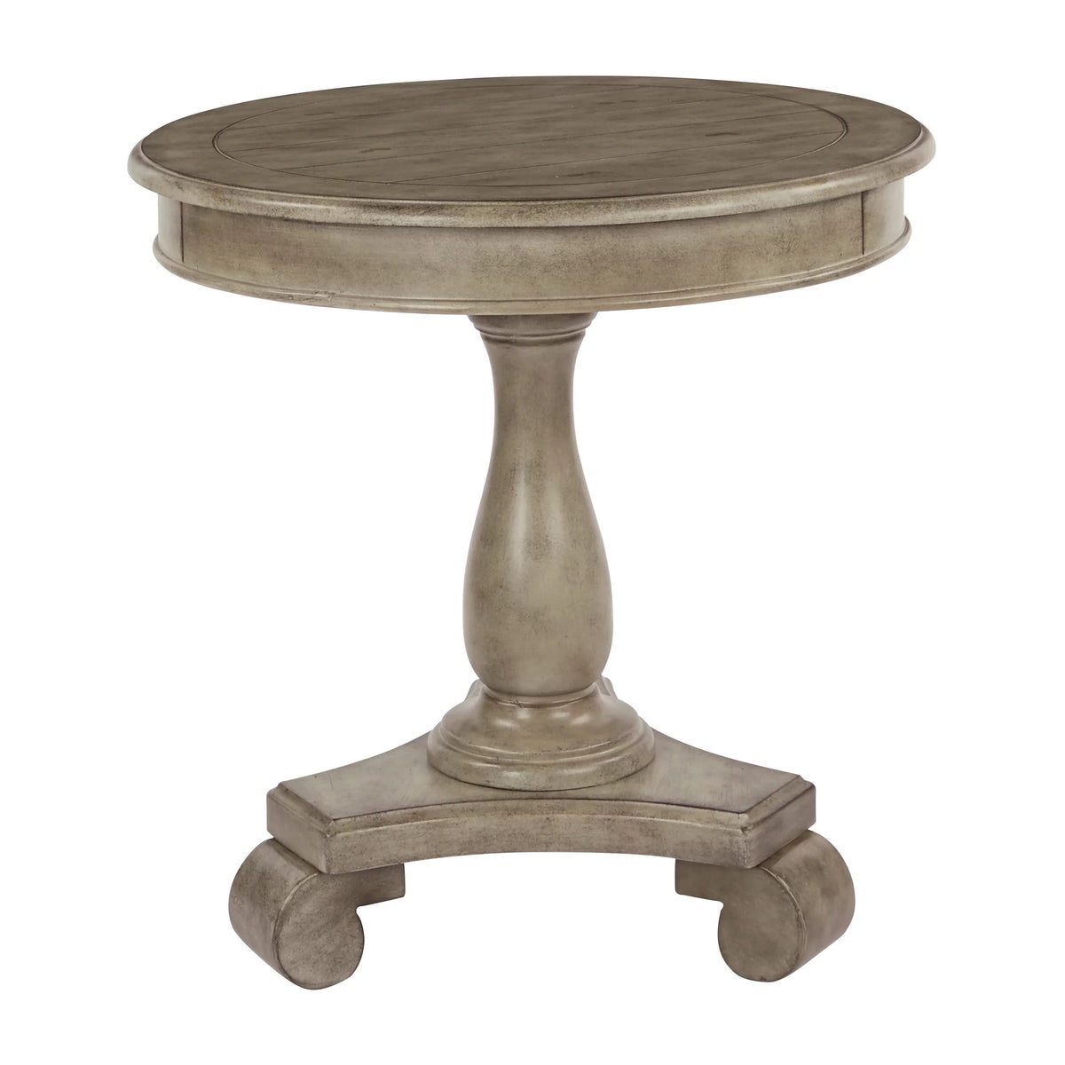 Hand Painted Round Accent Table W85193