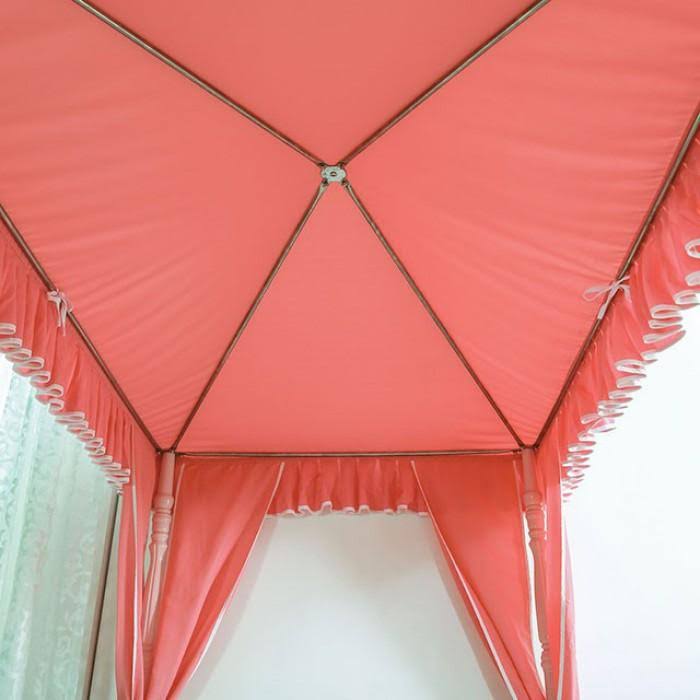 Light Pink Twin Bed E2391