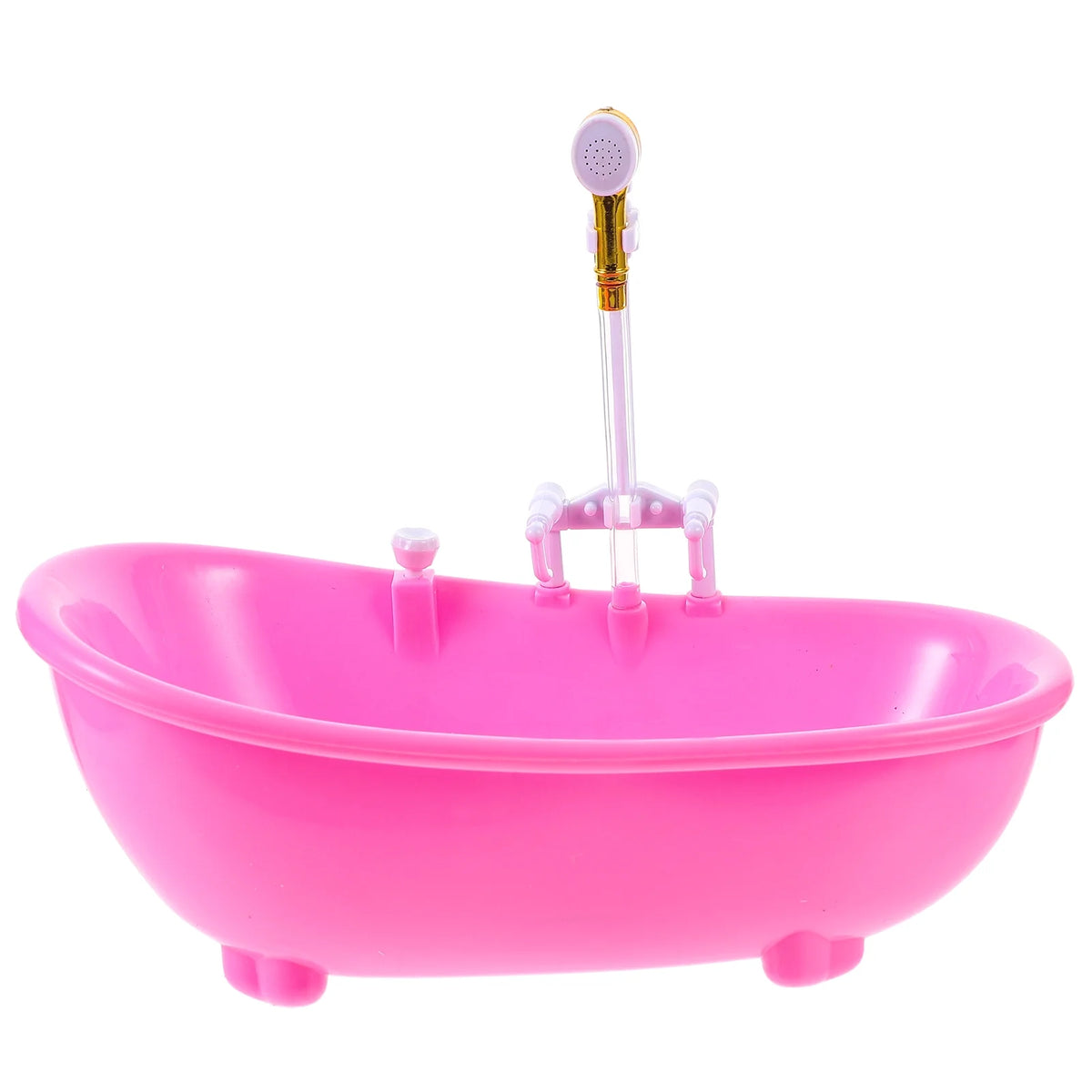 Pink Electric Water Spraying Bathtub with Sprayer for Doll R19915