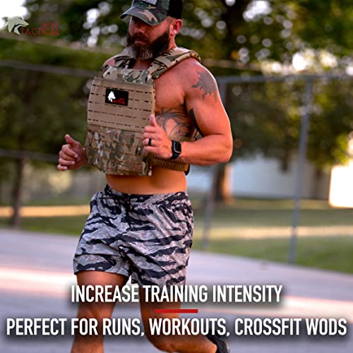 Weighted Vest and Weight Vest Plates Black 14.5lbs I6838