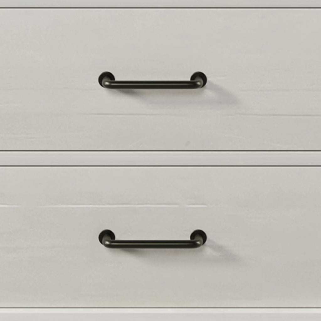 White Solid Pine Wood Six-Drawer Chest Z322