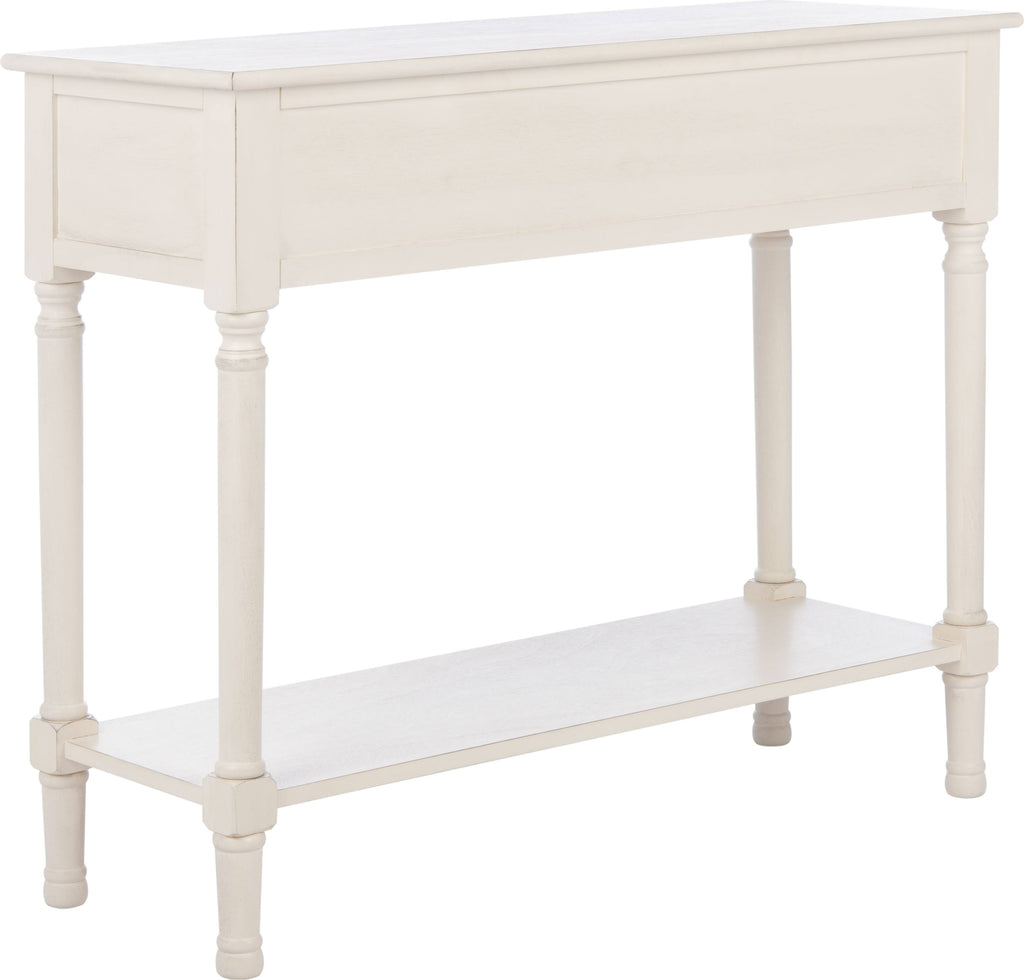Distressed White 2 Drawer Console Table B973762