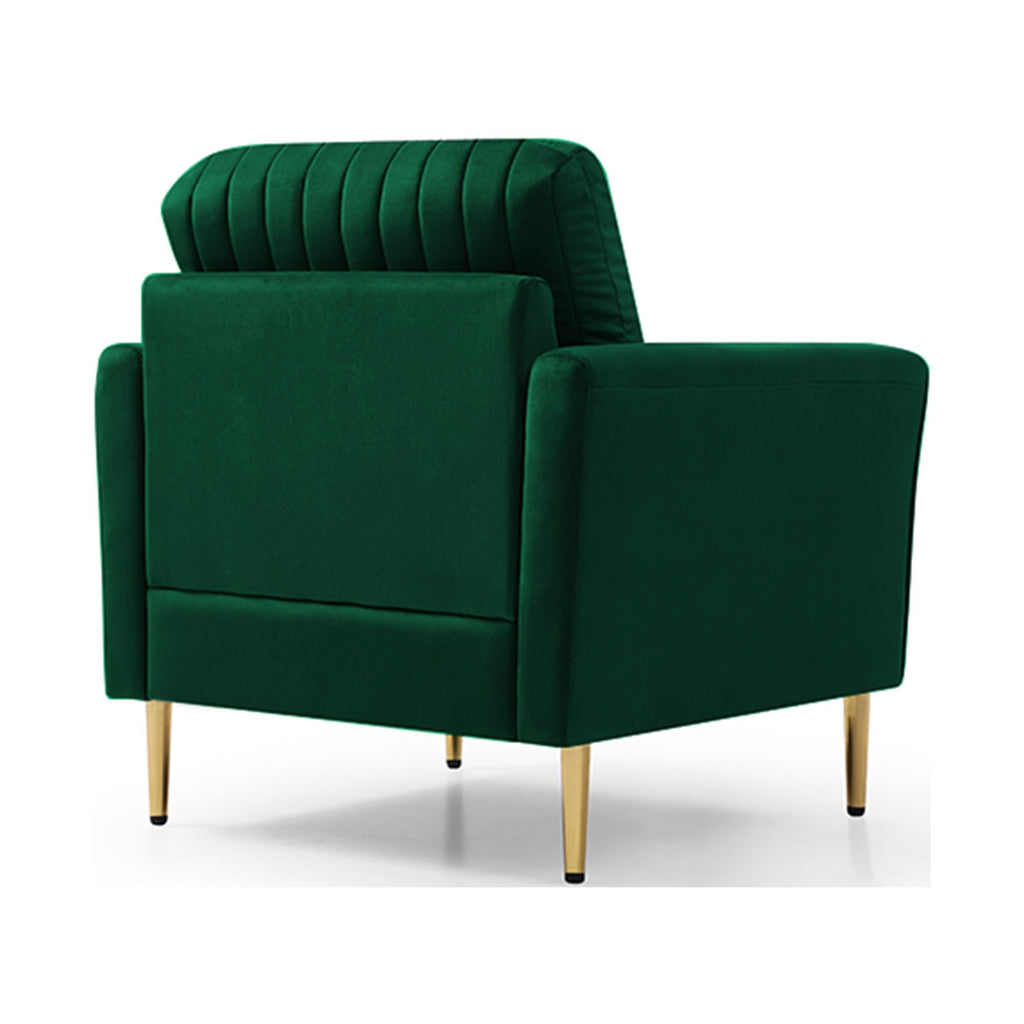 Green Velvet Accent Chair Q681298