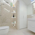 Shower Caddy 4 Tier Adjustable Shelves Rustproof O7156