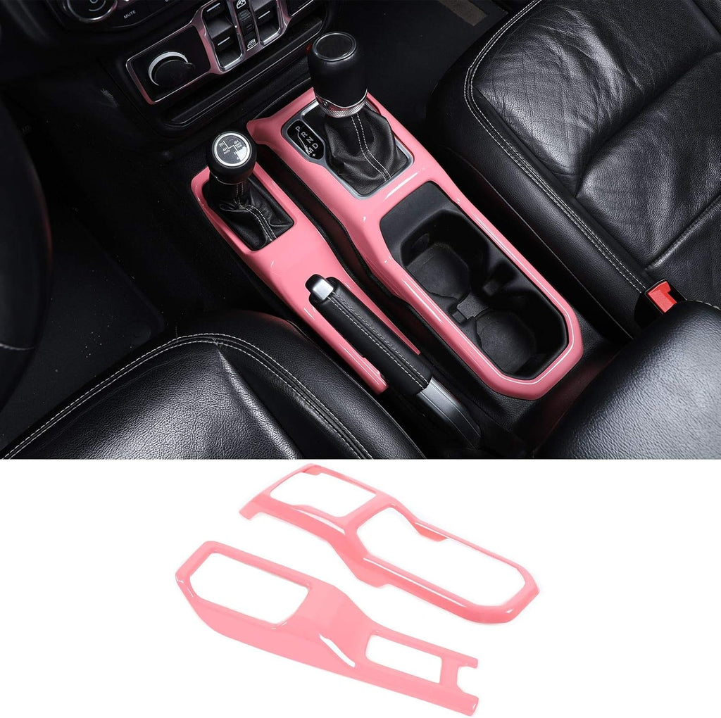 Red Four-Wheel Drive Gear Shift Panel Cover Trim Pack of 2 C9422