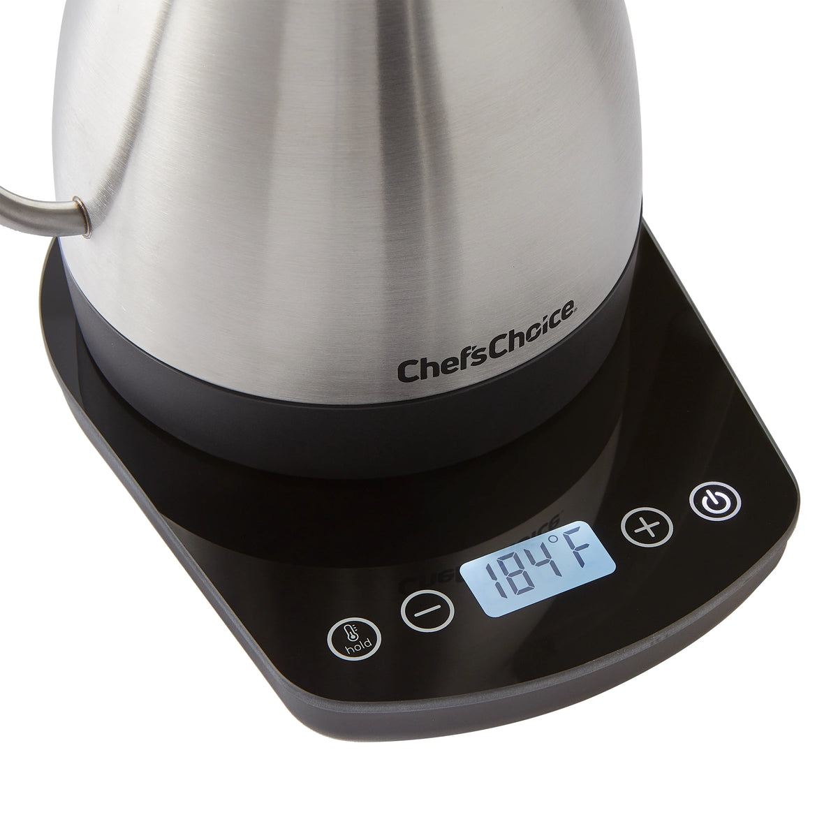 Digital Electric Gooseneck Kettle Brushed Stainless Steel O5716