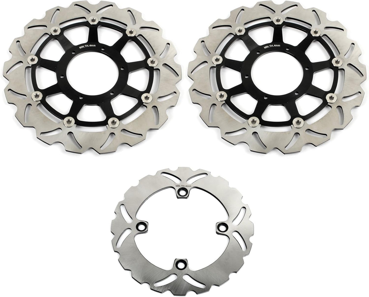Front Rear Brake Discs Rotors + Brake Pads for CBR1000RR 2006 2007 T2469