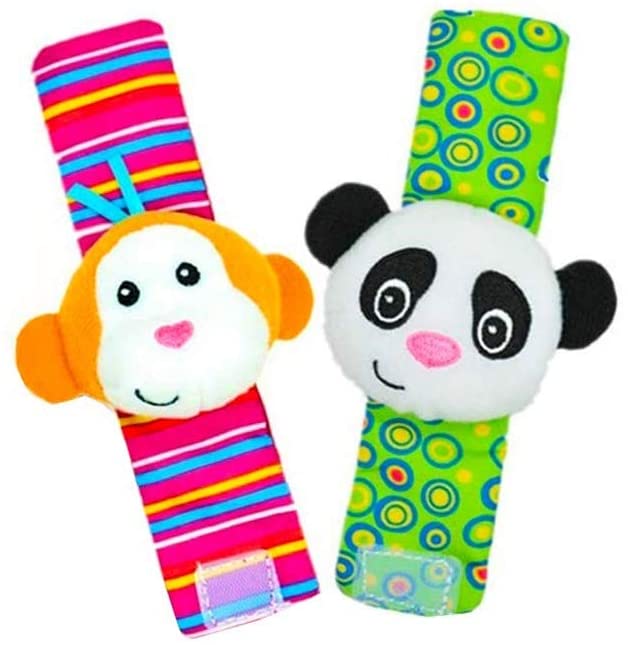 4 PCS Baby Wrist Rattle and Foot Finder Toy Set M4700