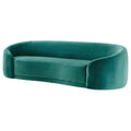 Teal Blue Velvet Sofa E7760
