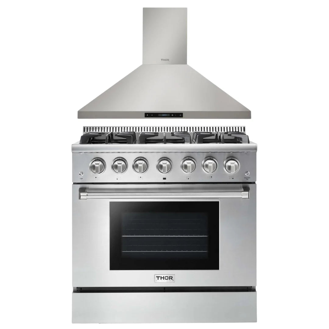 36 Propane Gas Range and Range Hood B7782