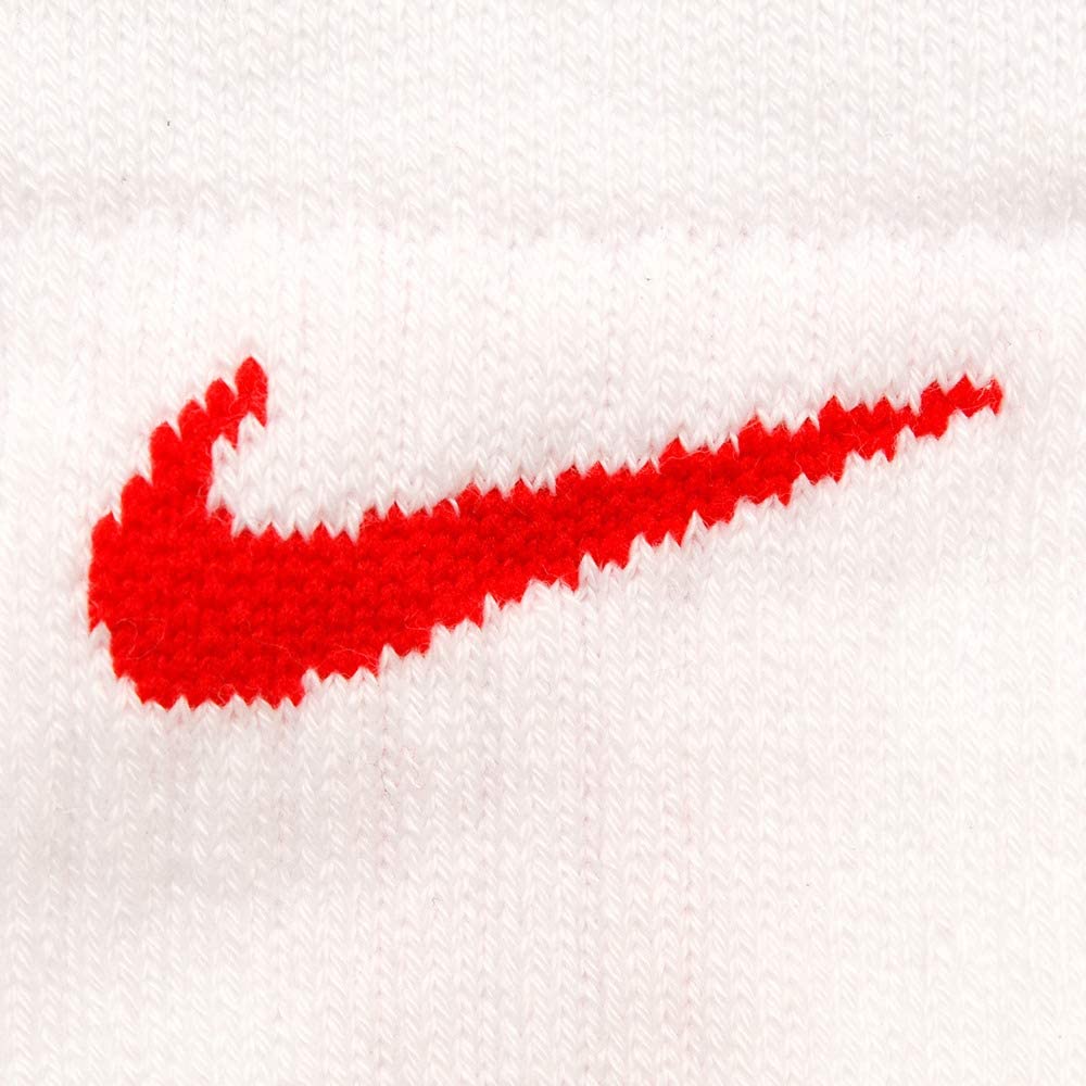 White/University Red Basketball Crew Socks W42497