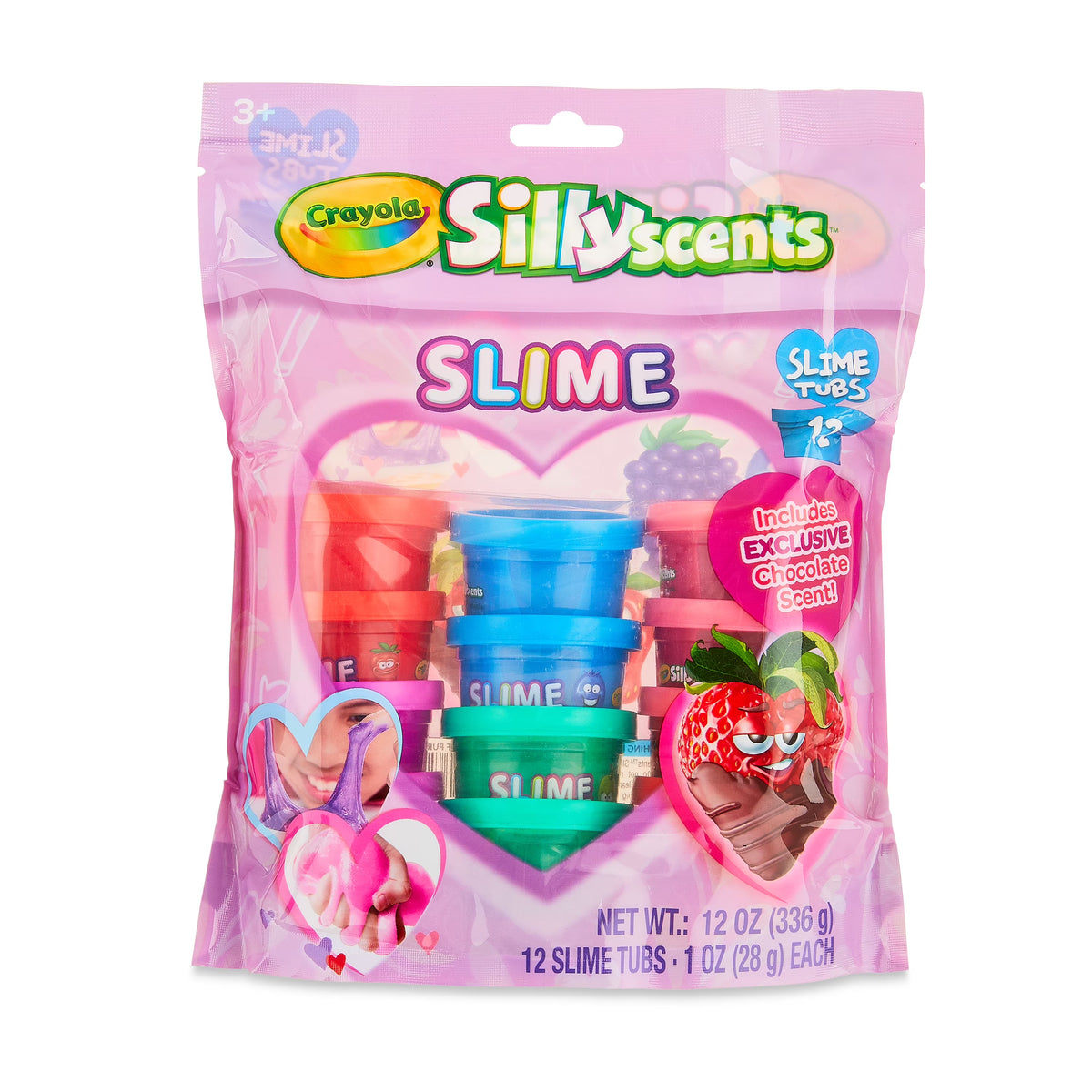 Assorted Colors Scented Slime 12pk 1oz Tubs N144667