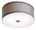 2 Light Flush Mount Brushed Steel C506144