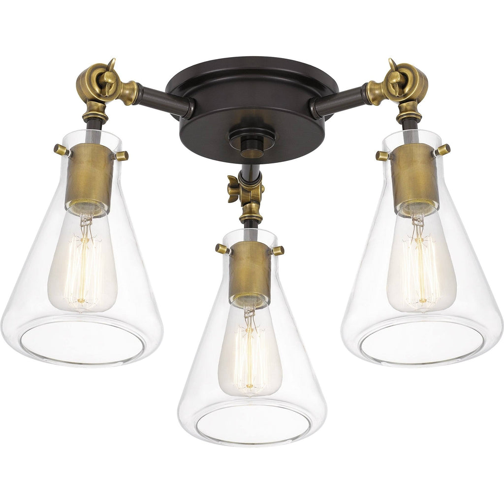 3 Light Semi-Flush Mount Western Bronze K881682