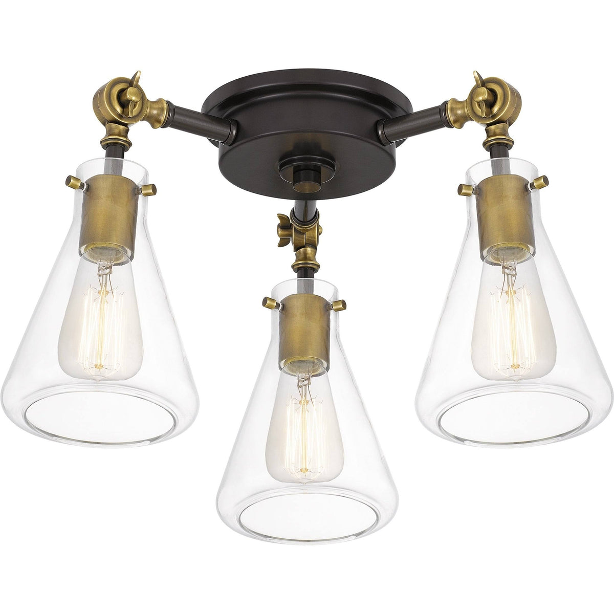 3 Light Semi-Flush Mount Western Bronze K881682