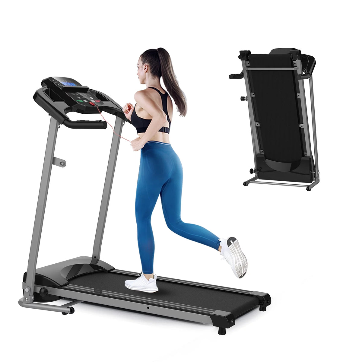 Foldable Electric Treadmill 2.5HP 265LBS Weight Capacity R533074