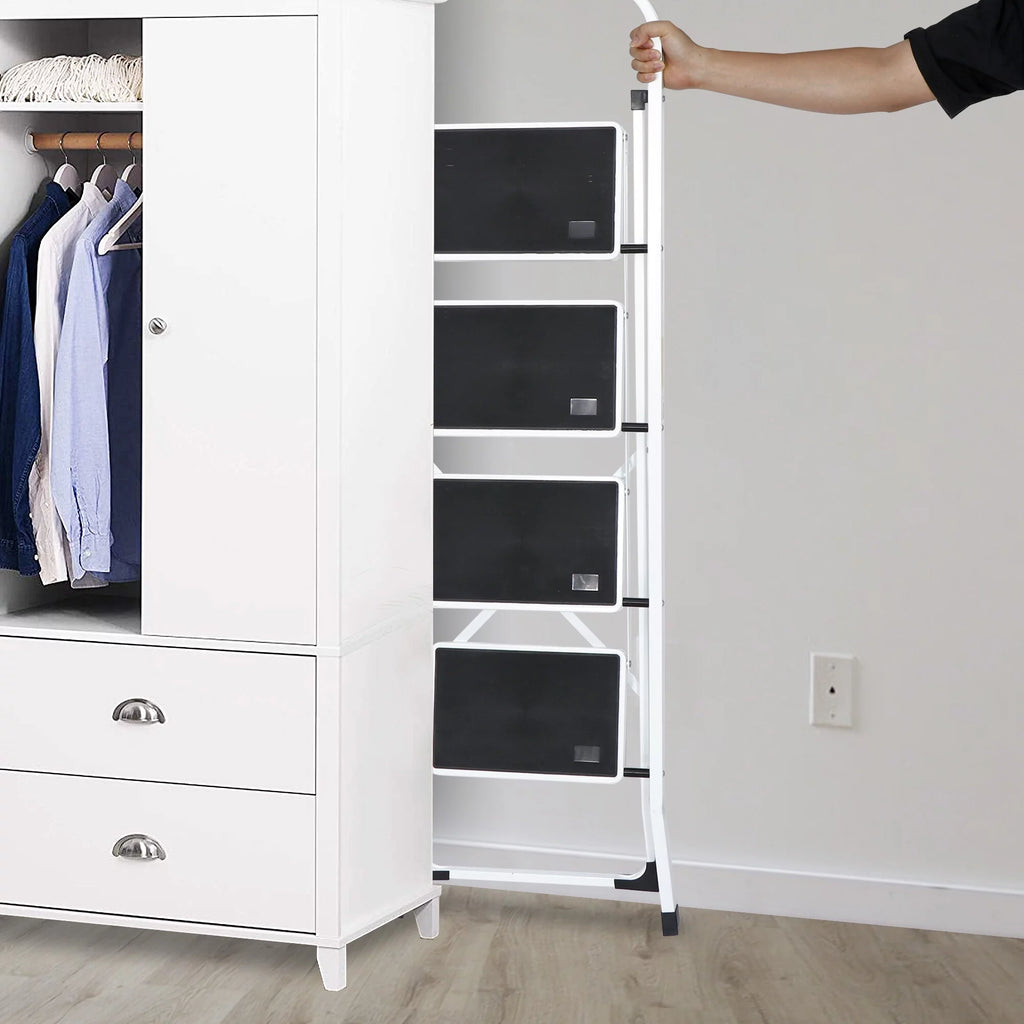 4 Step Ladder with Handgrip and Wide Platform Steps W35568