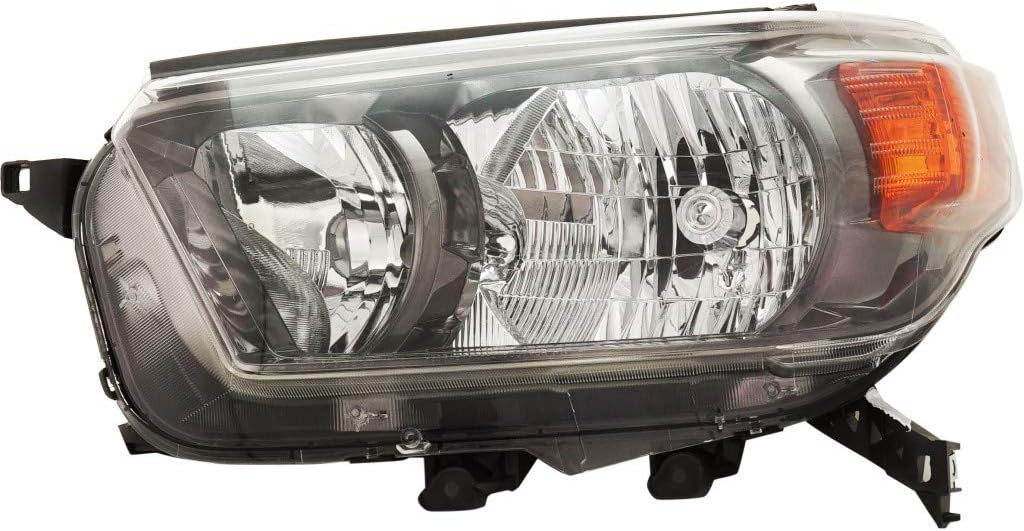 Driver and Passenger Side Headlight Assembly Lens Housing for 2010-2013 Toyota 4Runner D250