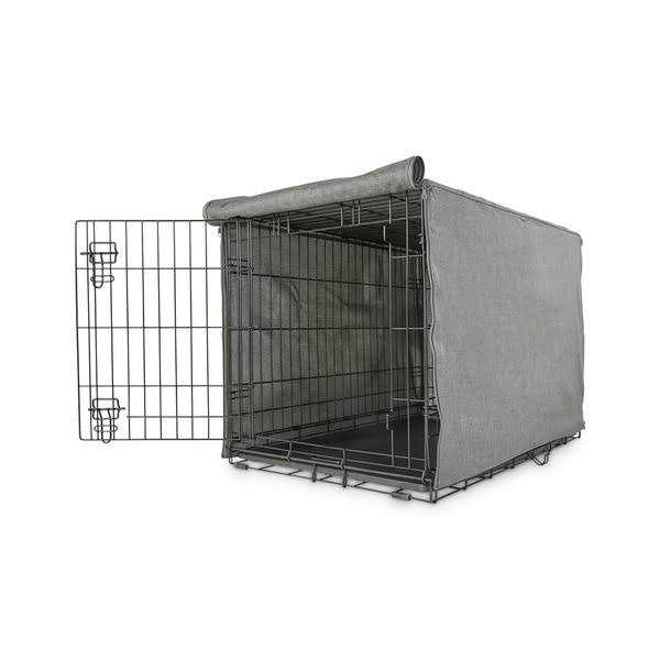 Grey Dog Crate Cover H2007