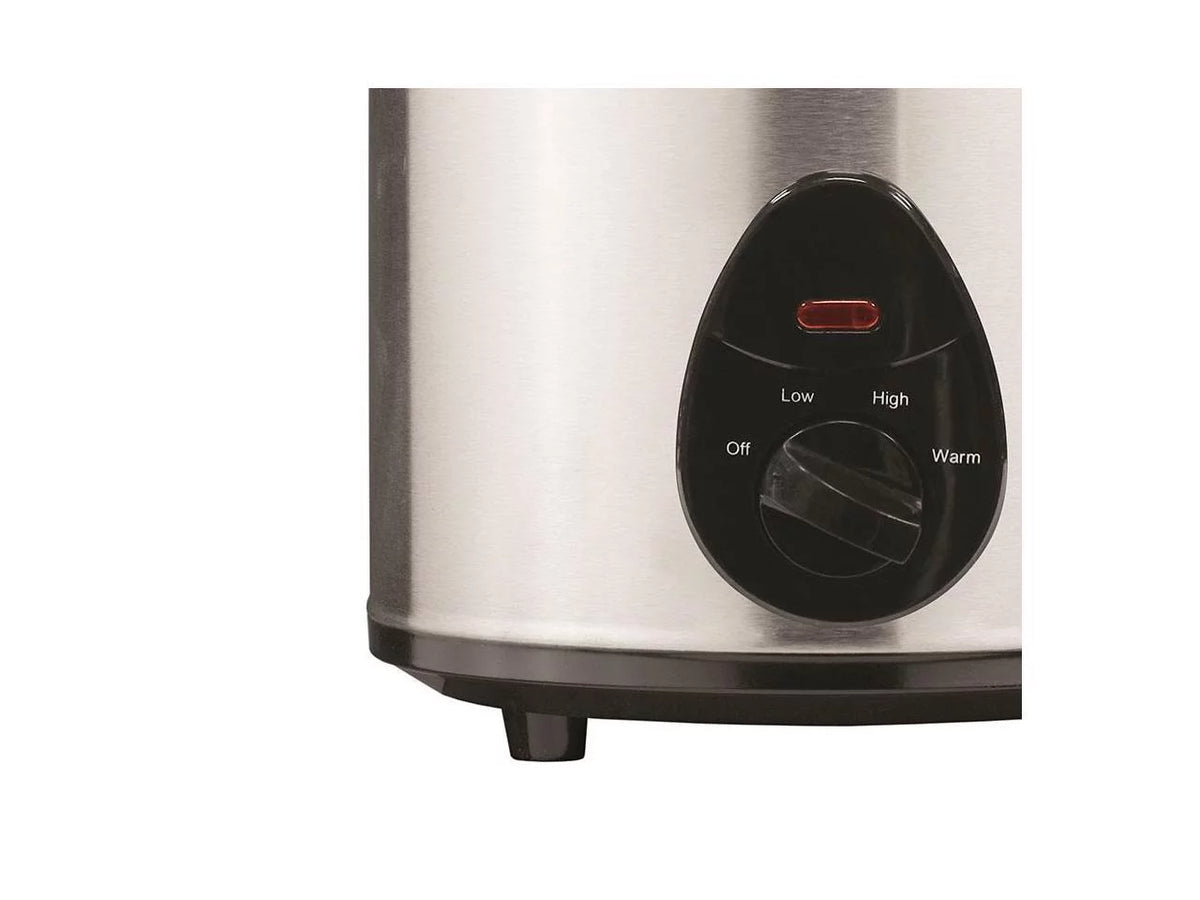 3-Qt. 170-Watt Stainless Steel Slow Cooker Q857