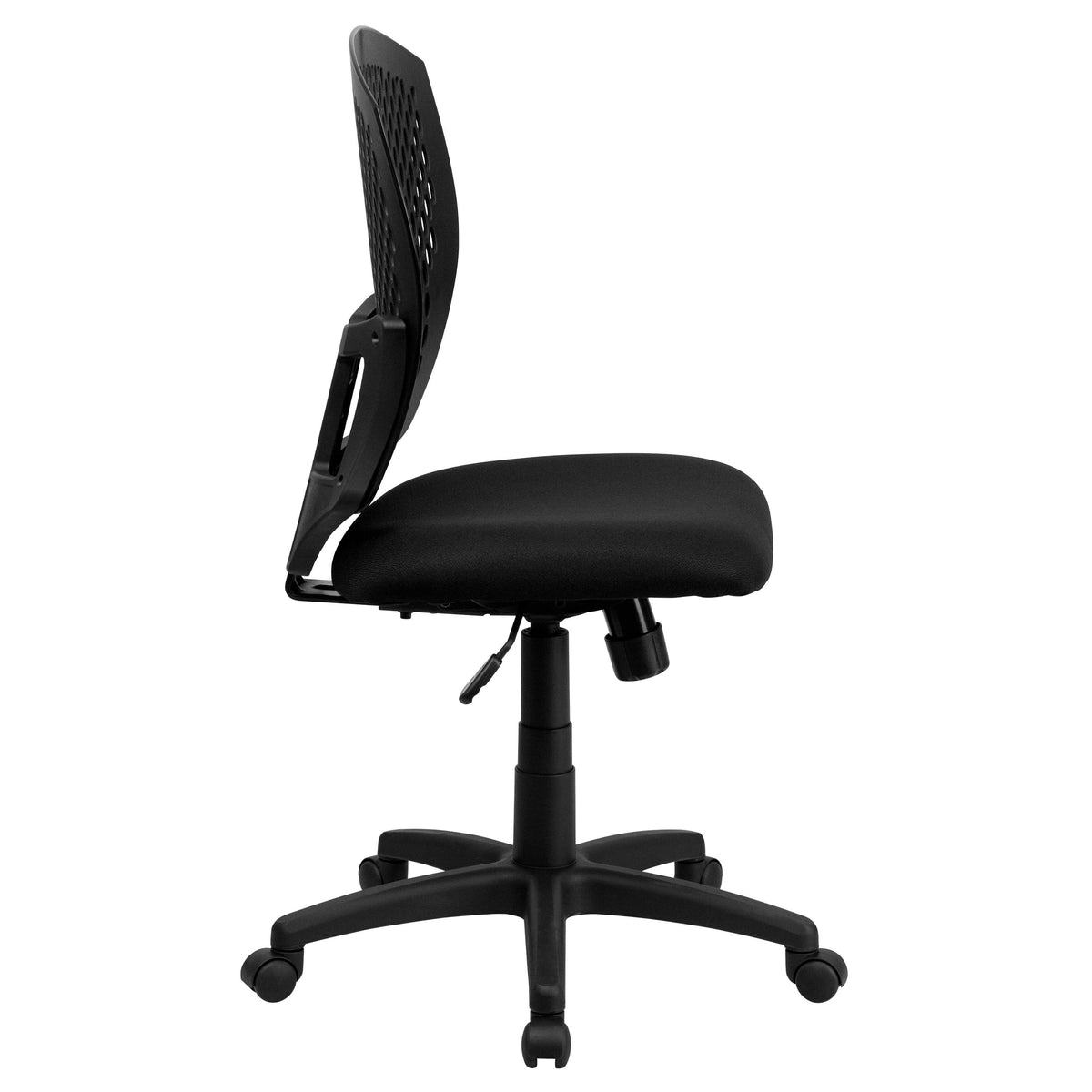 Black Fabric Swivel Task Office Chair R7624