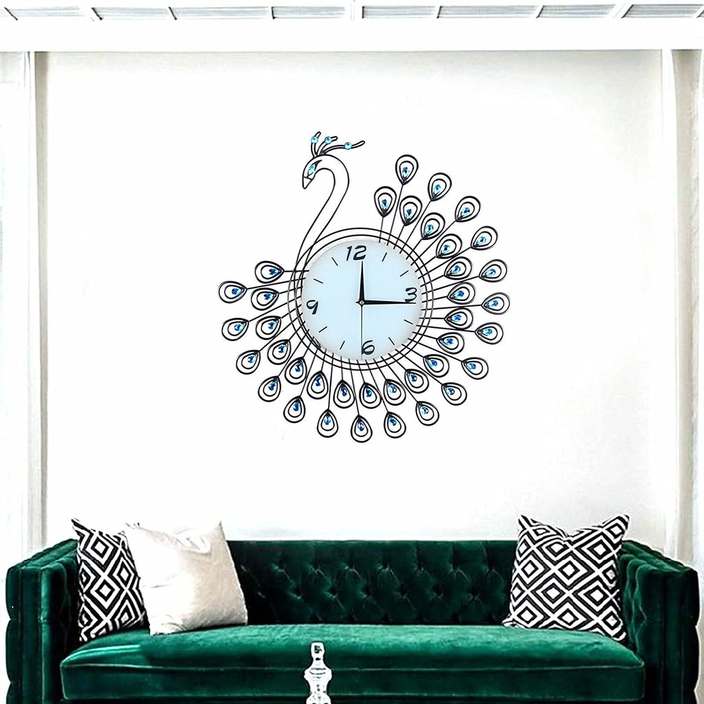 20" 3D Metal Crystal Wall Clock Z5371