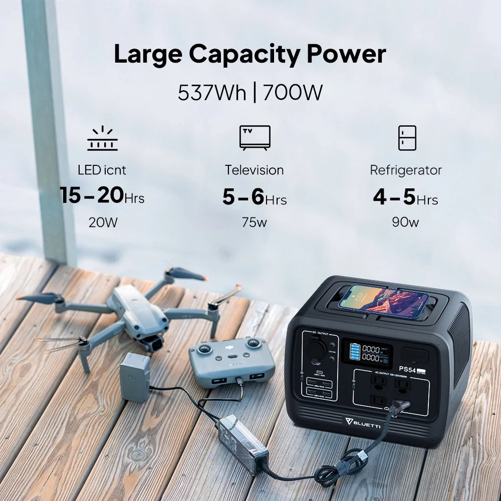 700W 537Wh LiFePO4 Portable Power Station A175
