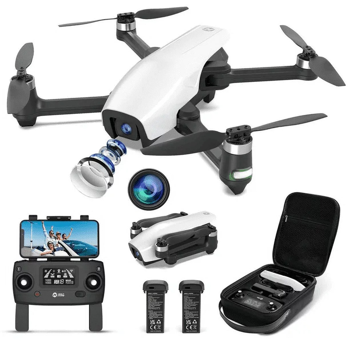 White GPS Drone with 4K Camera D602