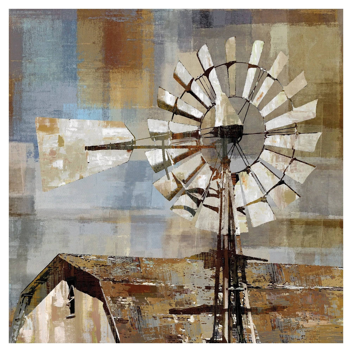 24 inch x 24 inch Windmill Canvas Art M938