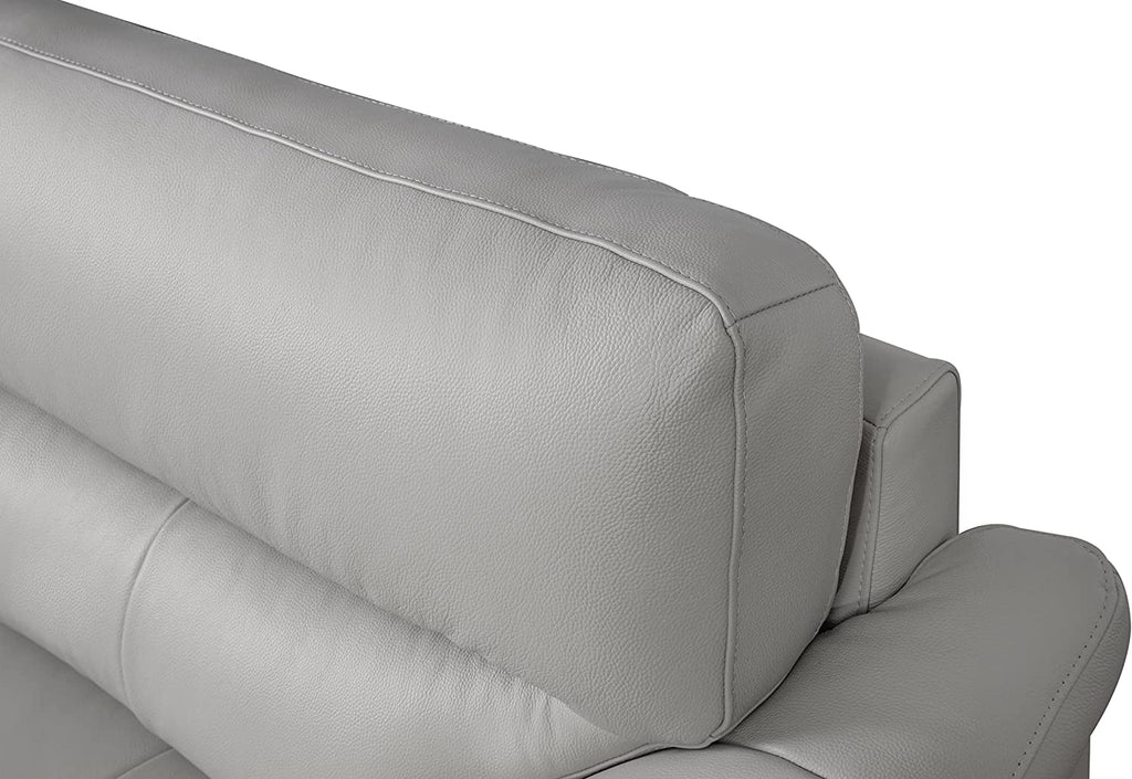 Gray Top Grain Leather Chair R9597