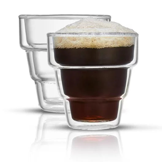 Double Wall Glass Espresso Mugs Set of 2 T365303