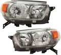 Driver and Passenger Side Headlight Assembly Lens Housing for 2010-2013 Toyota 4Runner D250