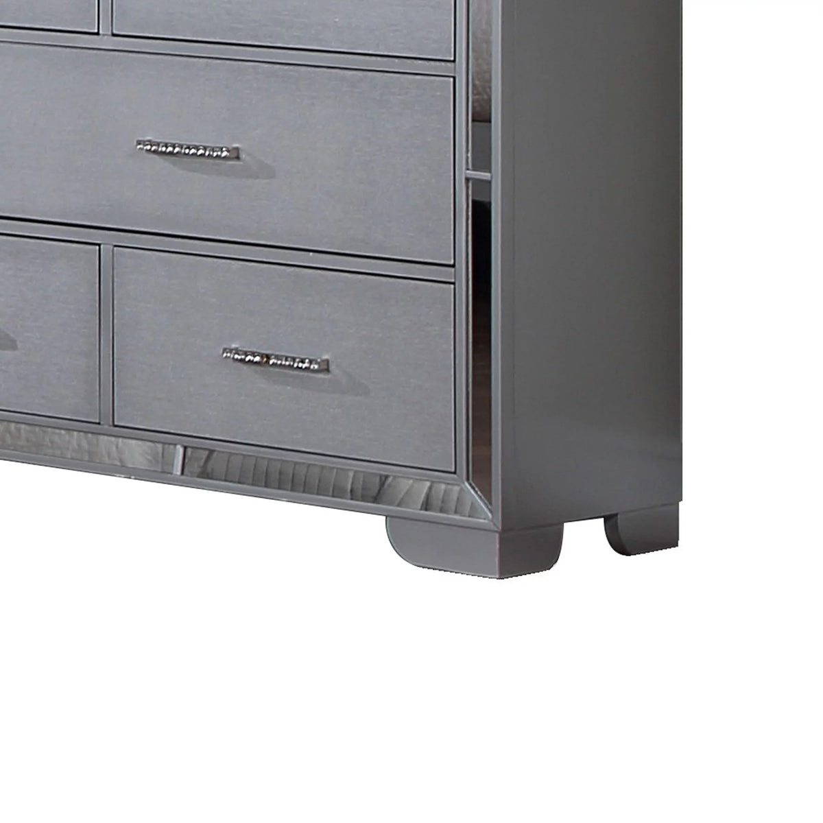 64 Inch Pine Wood Dresser, 8 Drawers S621146