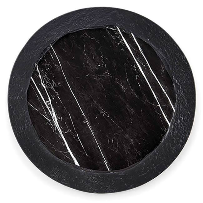 Black Marble Pattern Melamine Serving Board C581374
