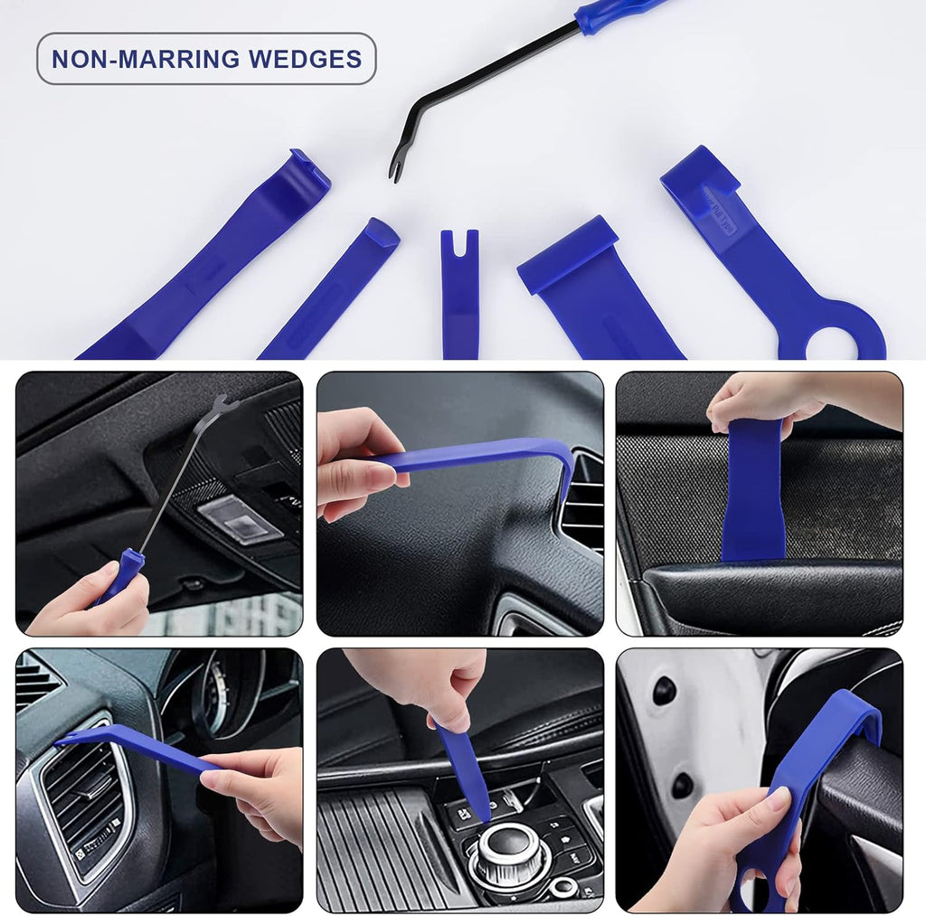21PCS Car Door Unlock Kit with Long Reach Grabber and Pry Tool D43070