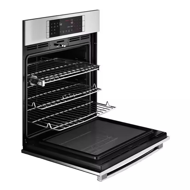 27 in Single Electric Wall Oven with Convection Self Cleaning Stainless Steel I80895