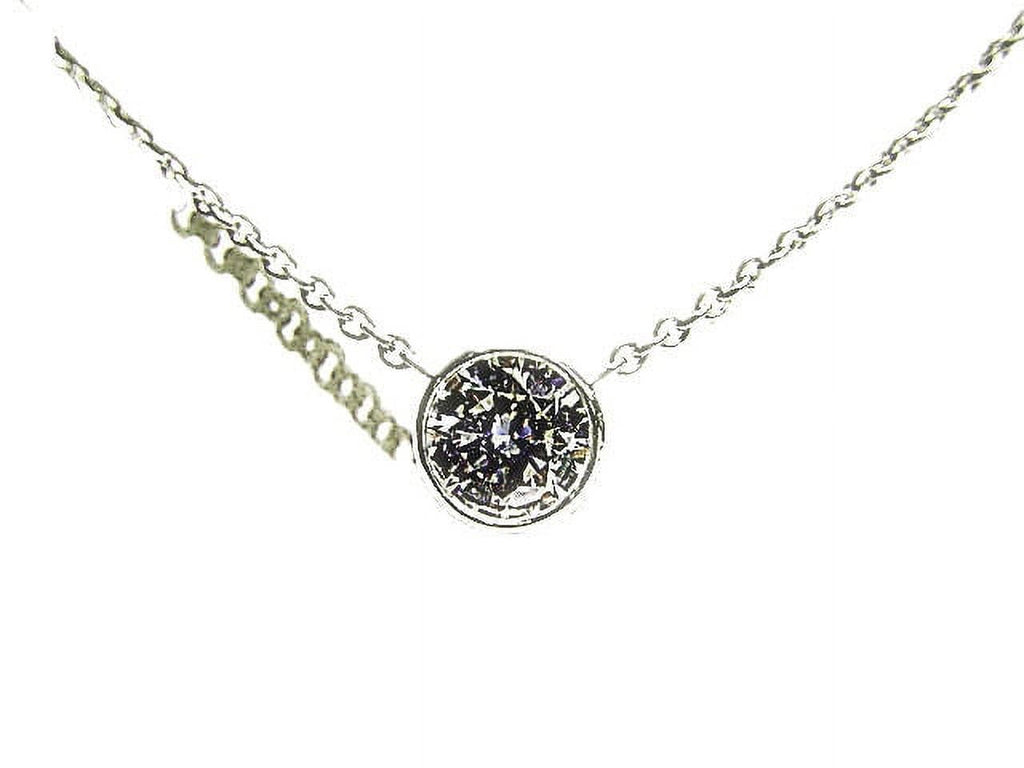 Bezel Set Diamond Pendant Chain H106262