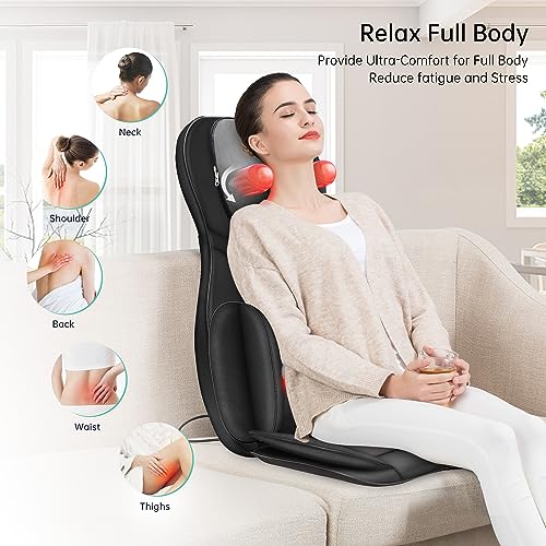 Heated Shiatsu Neck Back Massager Seat Cushion U91409
