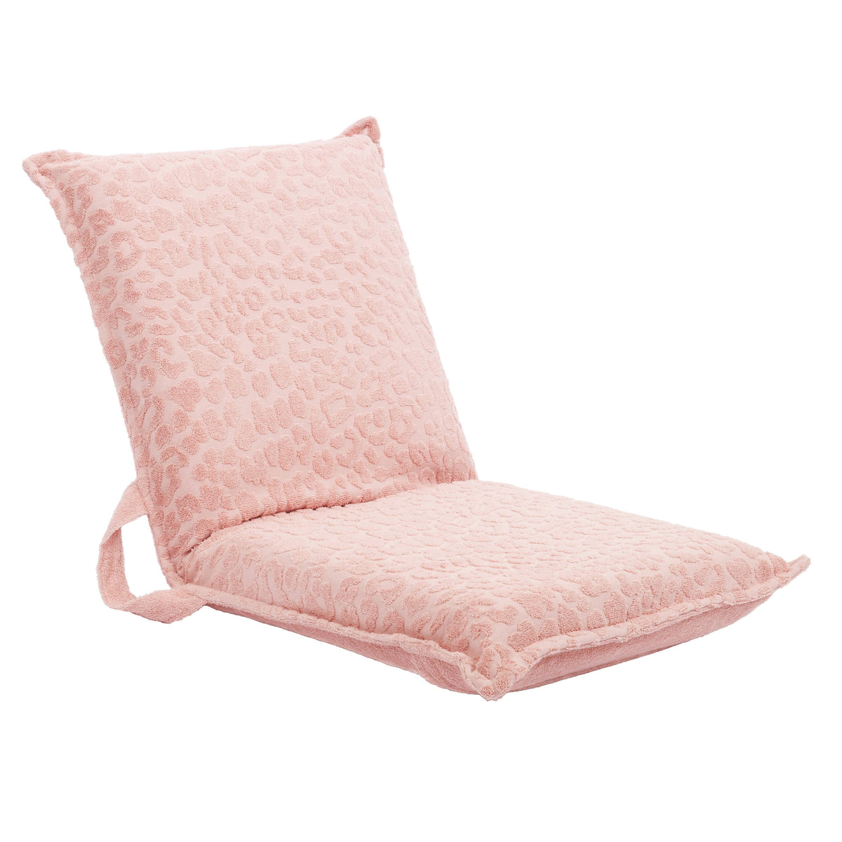 Blush Pink Terry Travel Lounger Z8724
