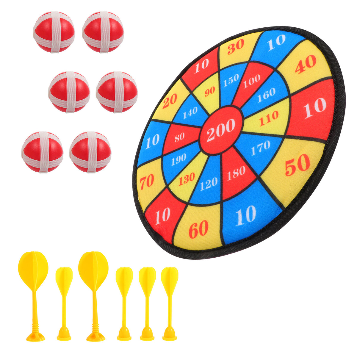 13Pcs Kids Sticky Balls Darts Board Toys E57395