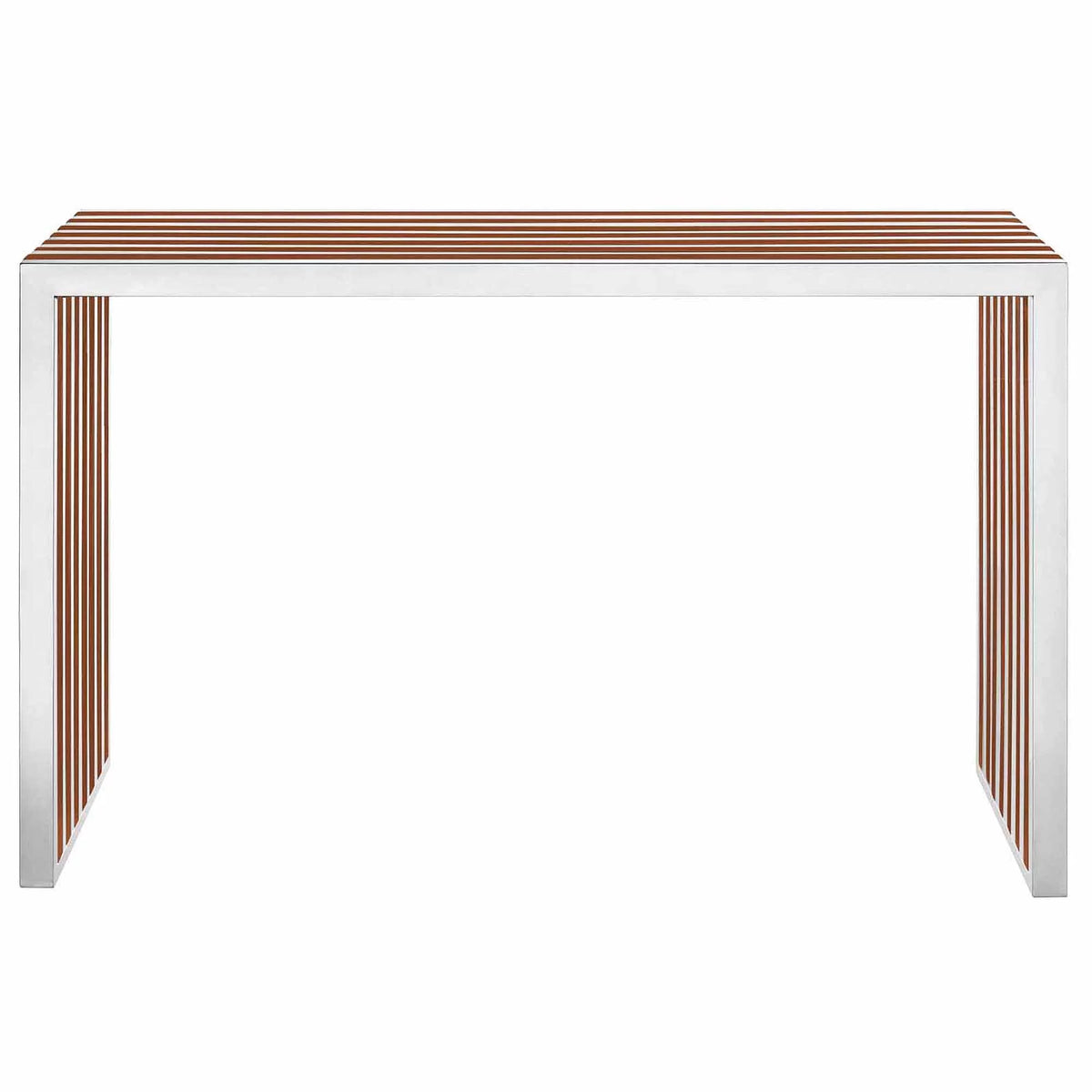 Walnut Wood Inlay Console Table or Bench Z32443